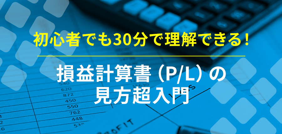 損益計算書（P/L）の見方超入門：初心者でも30分で理解できる！