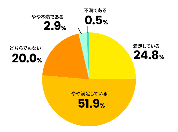 ソフトウェアやシステムなどの全体的な満足度を教えてください。